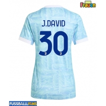 Juventus Jonathan David #30 Auswärtstrikot Frauen 2025-26 Kurzarm